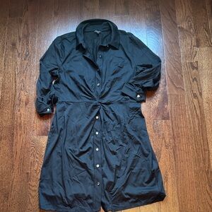 Talbots twist front shirt dress